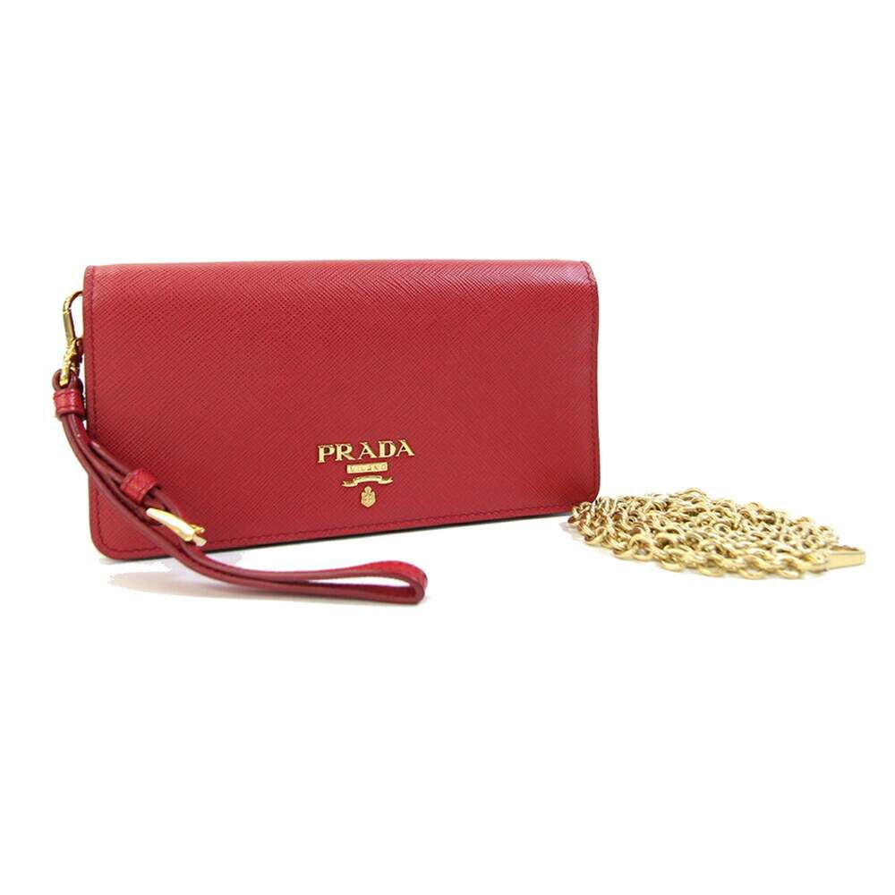 Prada Wristlet Wallet On Chain Saffiano #334169P89B